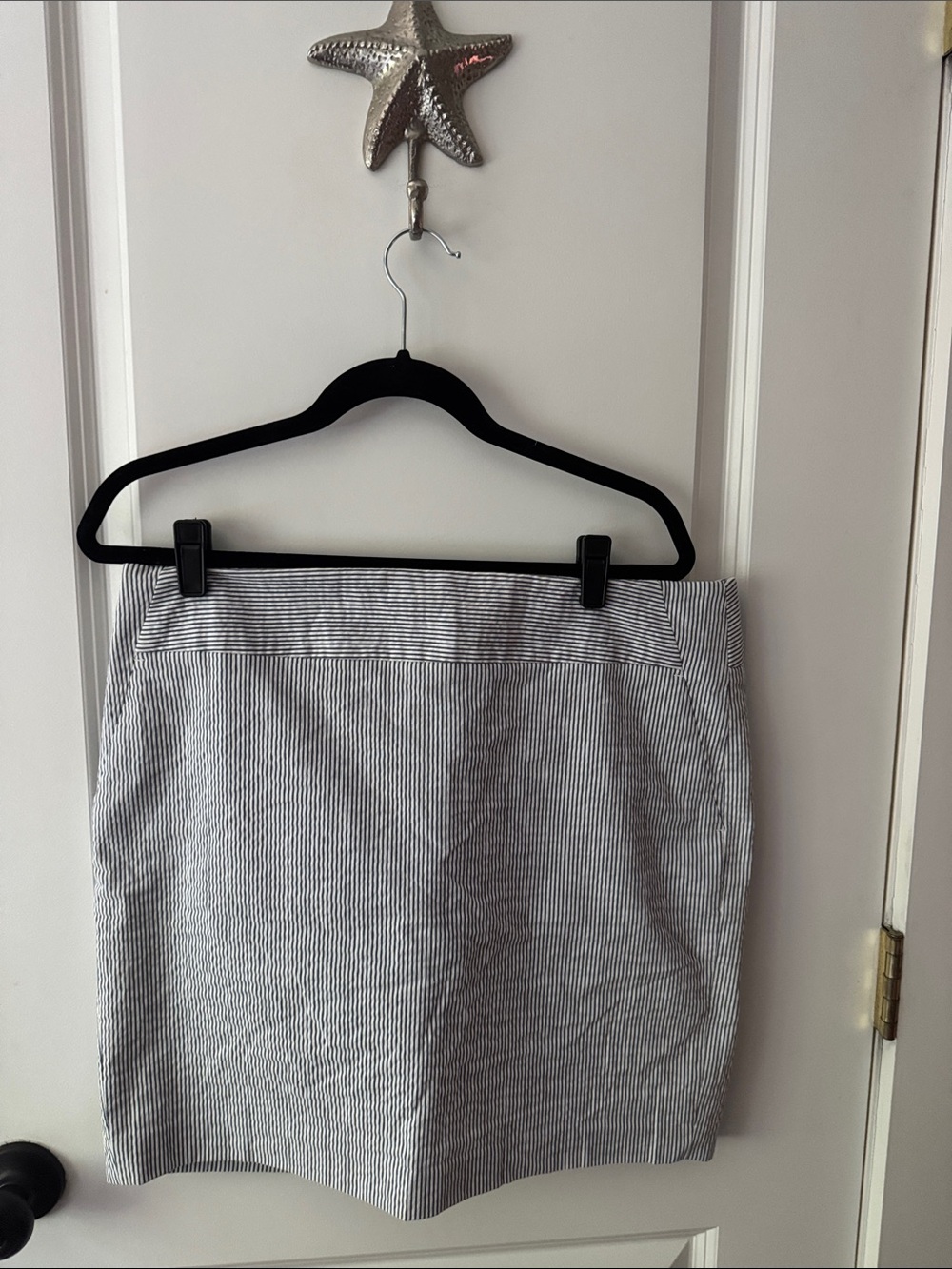 Classic Blue and White Pinstripe Women's Skirt